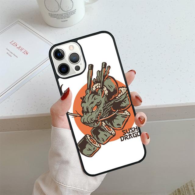 

Чехол для телефона Суши Дракон Для iPhone 17 Air 13 12 14 15 16 Чехол Для Apple iPhone 17 Air 14 15 16 Pro Max 6S Plus Coque iPhone 14