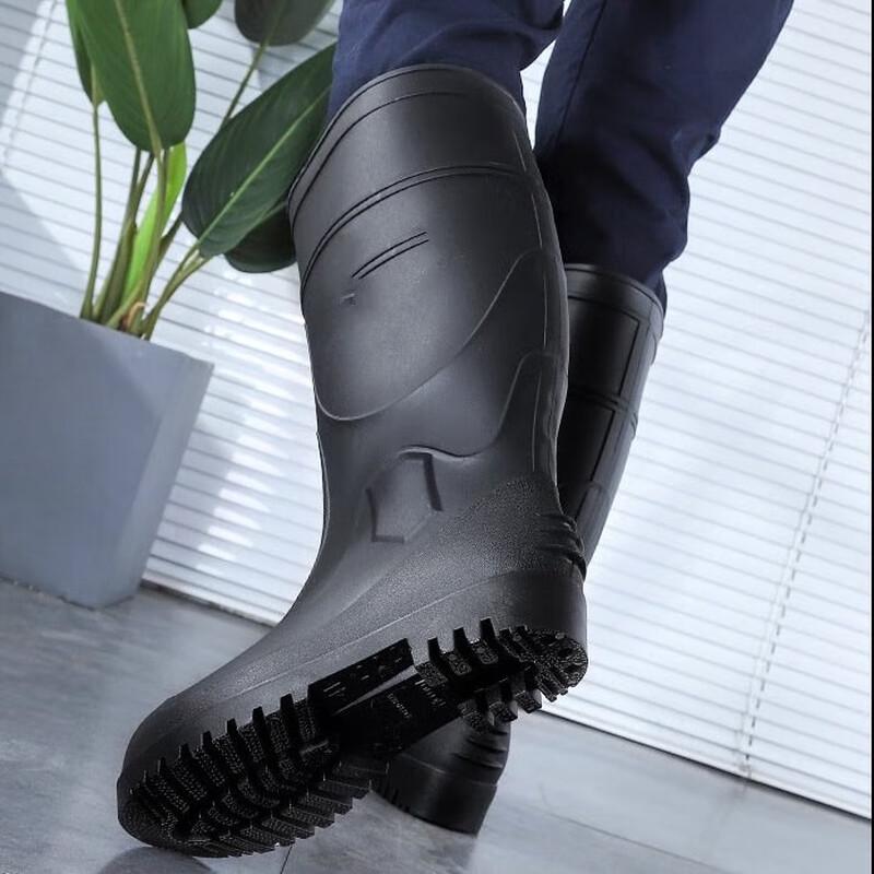 DAXTE Herren Anti-Quetsch-Sicherheits-Gummistiefel