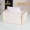 Multifunktionale Leder-Schreibtisch-Taschentuchbox
