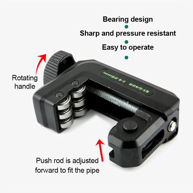Tube Cutter,Manual Knob Tube Cutter Ball Bearing Cutting Tool for Aluminum Tube for Thinwalled Pipes Such As PPR Pipes Hand Tool