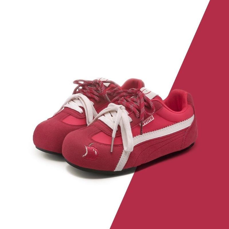 Spring soft leather soft bottom breathable increase casual and comfortable new sports shoes