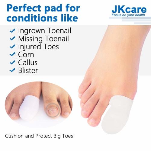 10 Pack Big Toe Caps Protectors, Gel Toe Covers - Cushion for Corns, Calluses, Blister, Ingrown Toenail and Reduce Friction