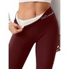 Women Sherpa Lined Leggings High Waisted Thermal Winter Pants Fleece Plush Yoga Bottoms Warm Tights