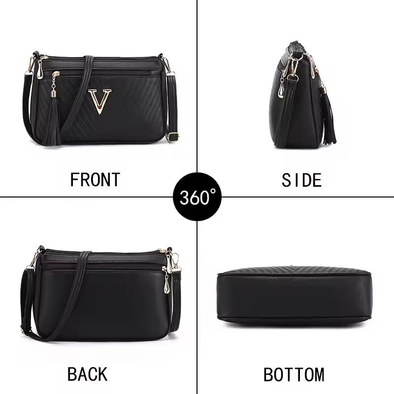 Women's Middle-aged Crossbody Bag Korean Version 2025 Spring/summer Fashion Trend Single Shoulder Bag Change Mobile Phone Purse