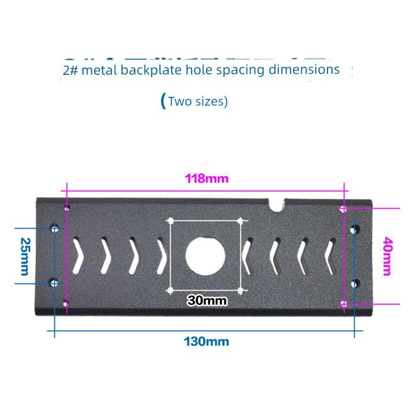 Dashcam Modified for Use in Dedicated Vehicles, Rearview Mirror Streaming Media Alloy Backplate Bracket, First-Hand Lingdu Model Metal No. 2 Plate [Excluding Bracket]
