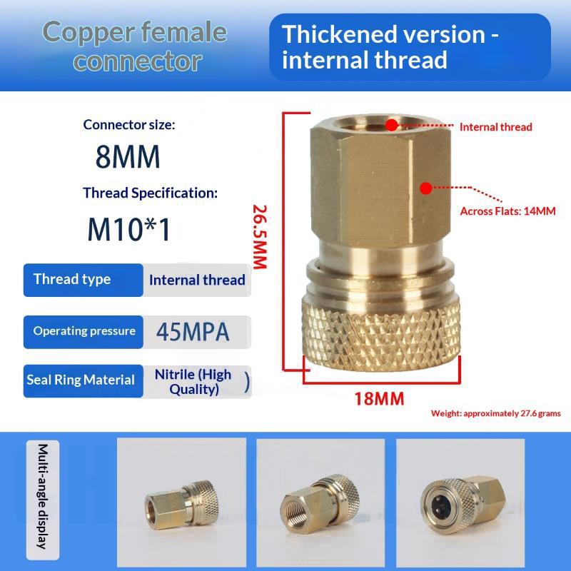 Air Hpa Soft Extended Air Charging Quick Release Adapter Socket 1/8Bsp(G1/8) 8Mm Male Nipple Accessories