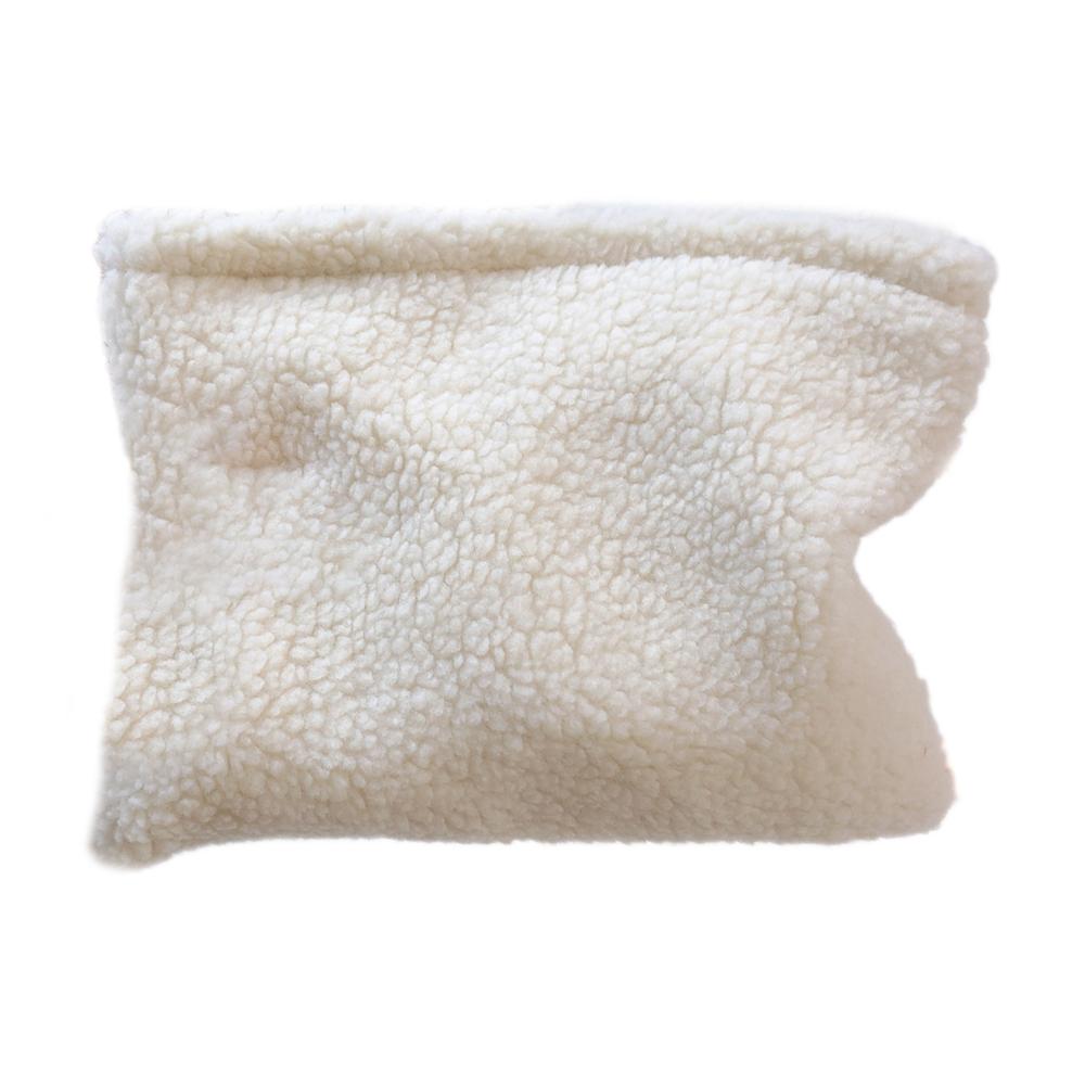 

607 Makeup Organizer Cosmetic Travel Bag Vintage Soft Plush Fabric Toiletries Storage Pouch for Women Girls White