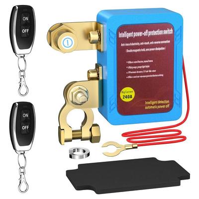 12V 240A Remote Battery Disconnect Switch Kill Switch Automatic Power Shut Off Switch Remote Control Switch For Auto