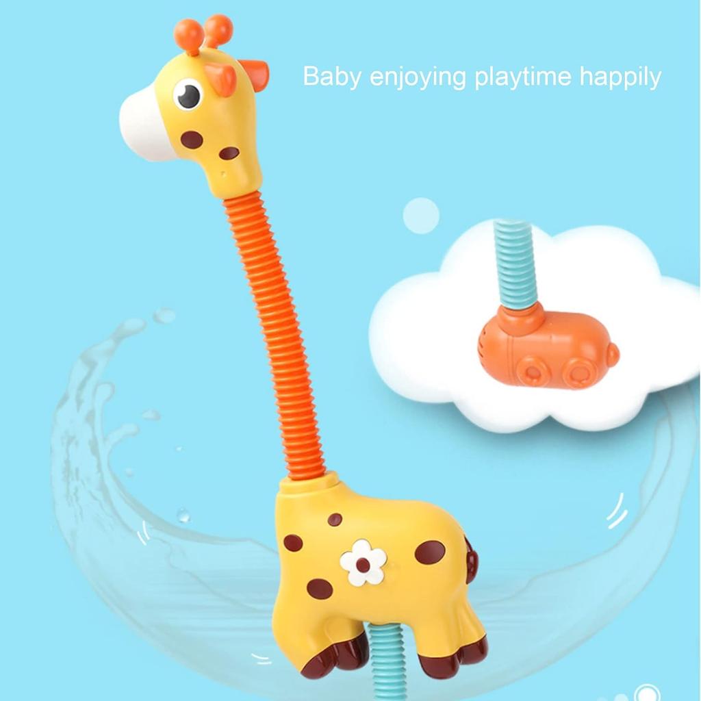 Baby Bath Shower Head Electric Giraffe Shower Bath Toy Kids Bath Water Spray Toy Baby Water Feature