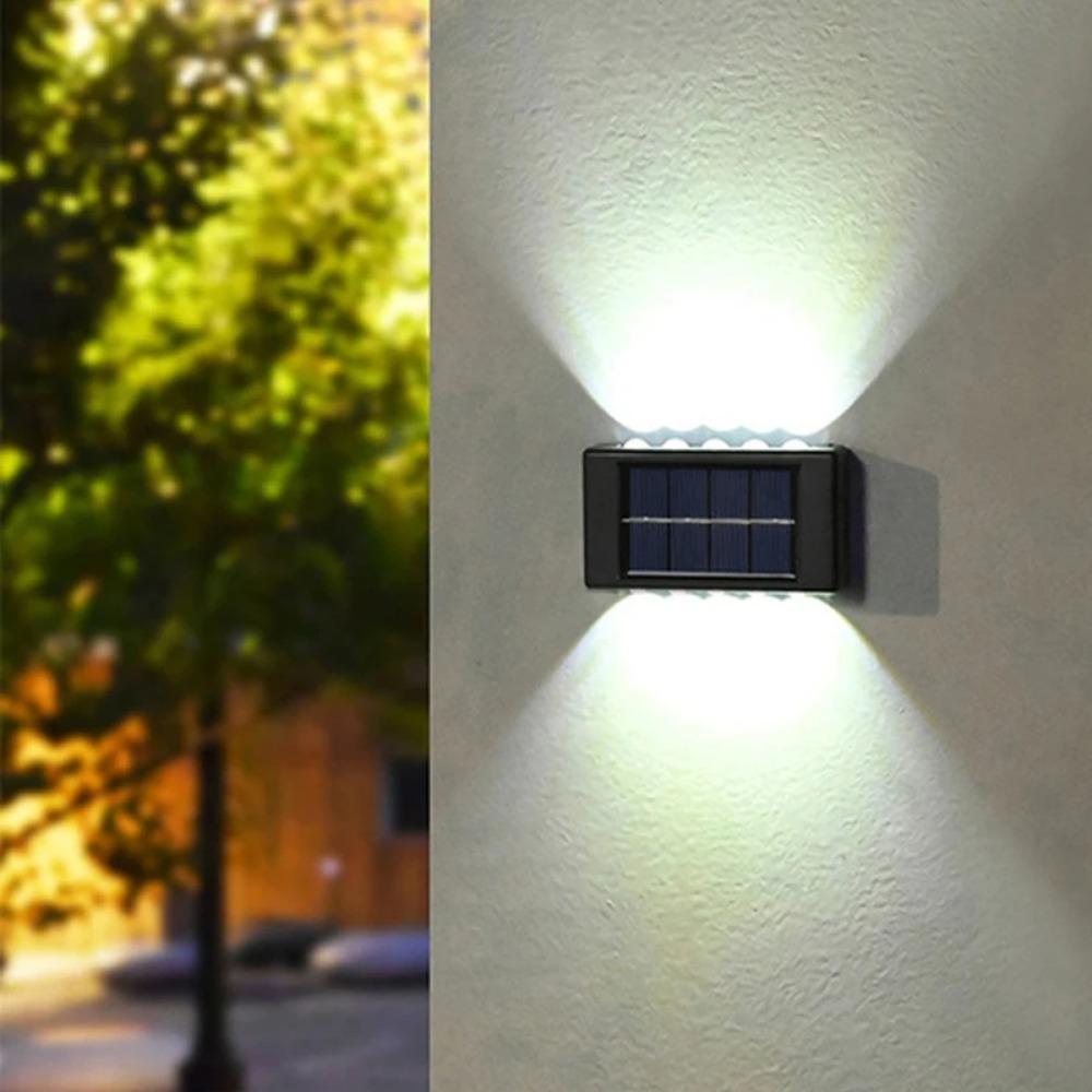 Solar Multifunctional Wall Lamp Outdoor Waterproof and Security LED Courtyard Fence Garden Decorative Light