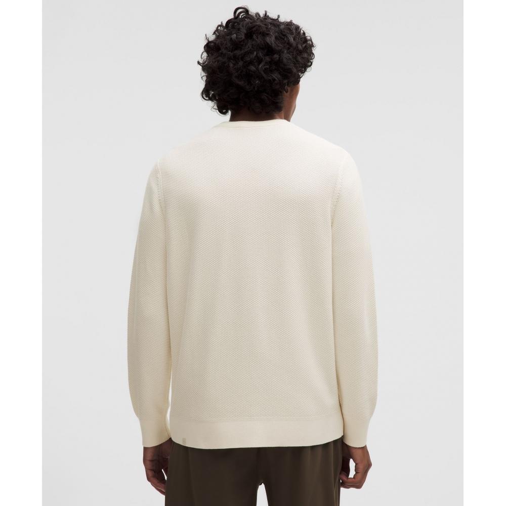Lululemon Textured Knit Crewneck Sweater Light Ivory