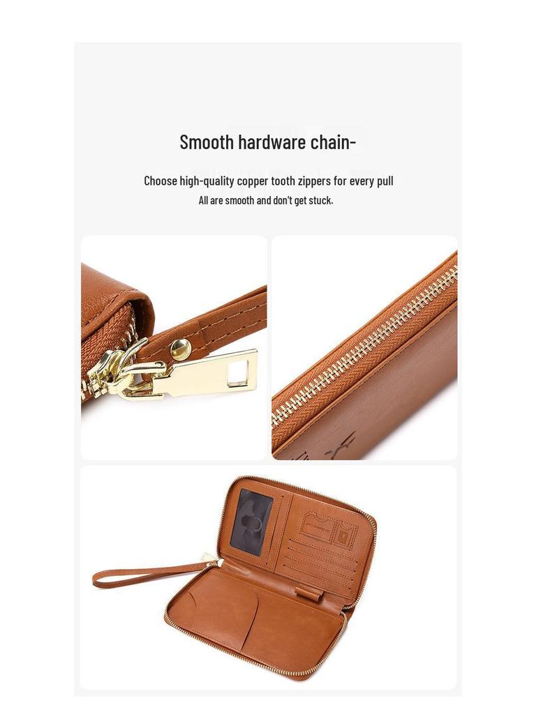 Multifunctional RFID Passport Holder & Travel Wallet with Zipper