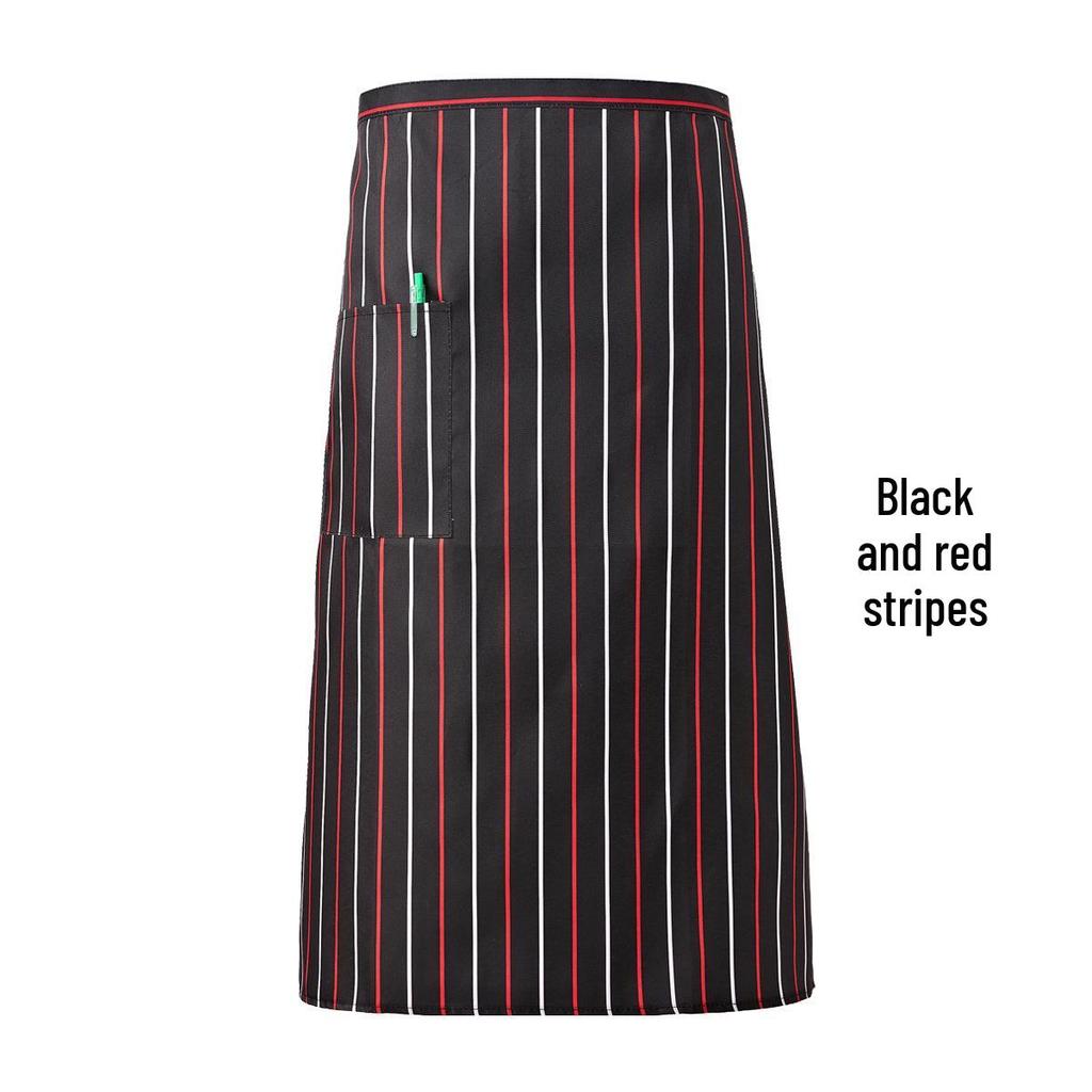 Stain-Resistant Printed Half Apron for Chefs and Waiters