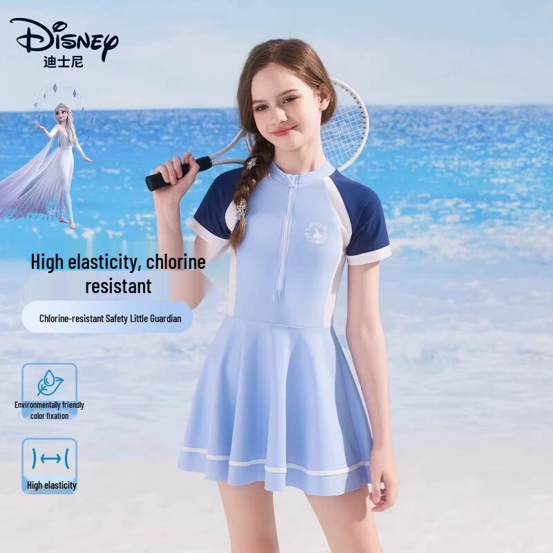 Disney Girls  Elsa One-Piece Swimsuit 120