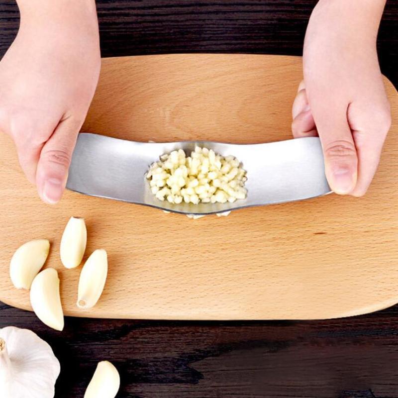 Kitchen Gadgets Stainless Steel Garlic Press Crusher Cooking Tools Manual Garlic Mincer Chopping Fruit Vegetable Tools