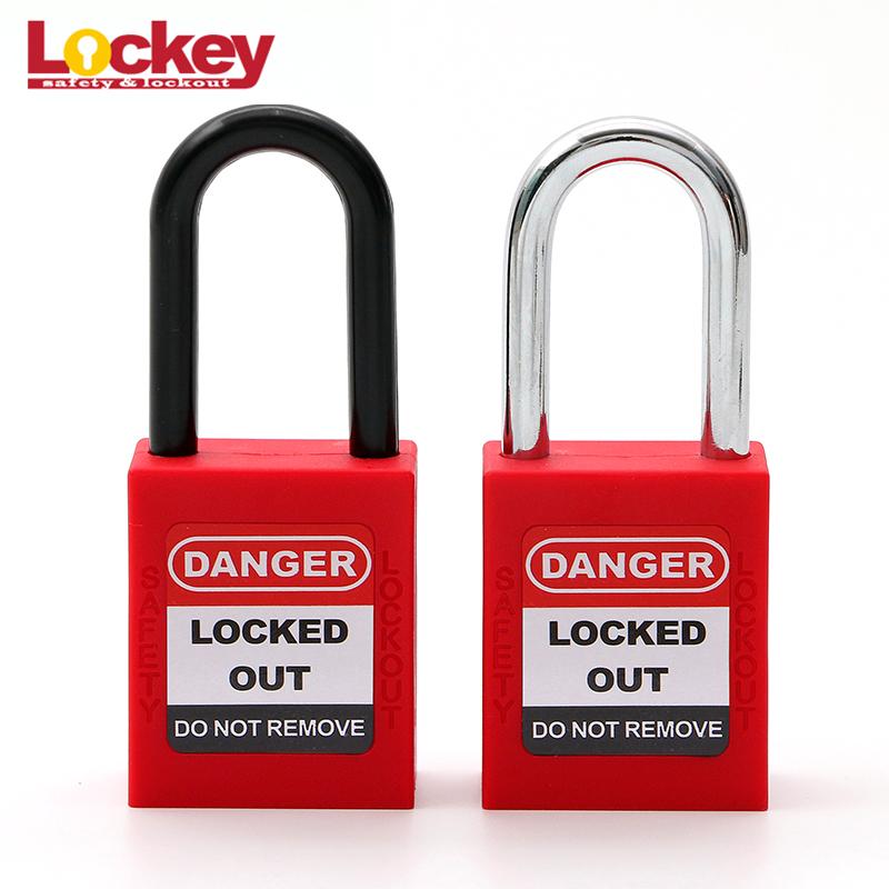 Waterproof Safety Padlock With CE Certification (Red,Safety Padlock&Steel&P38S)