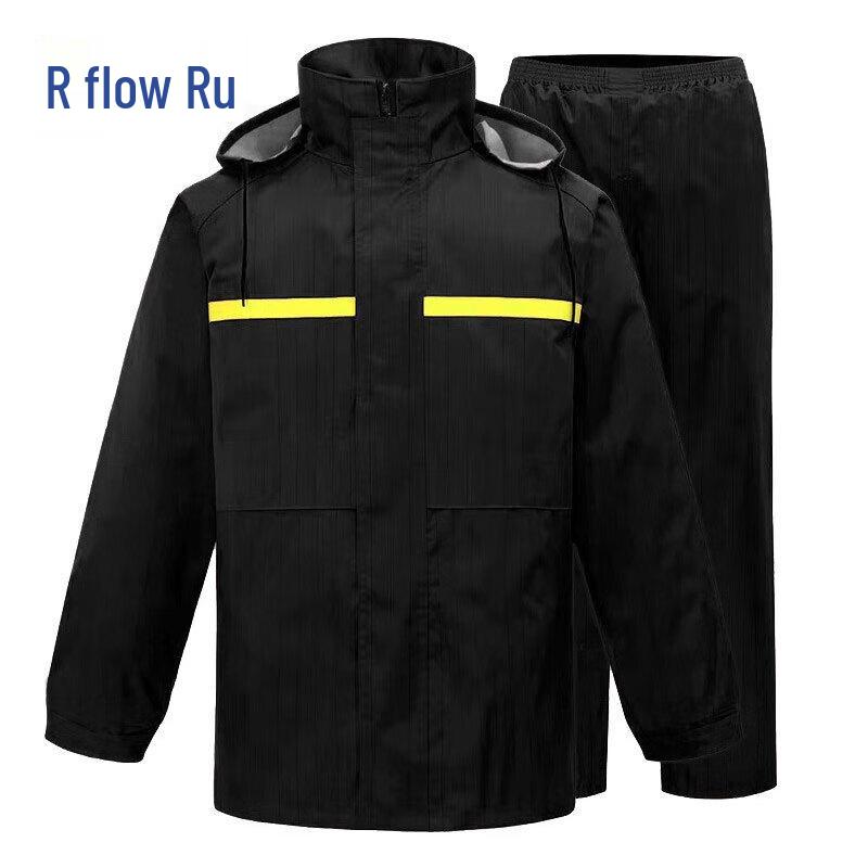 Anti-Static Reflective Rain Suit Set XL чёрный