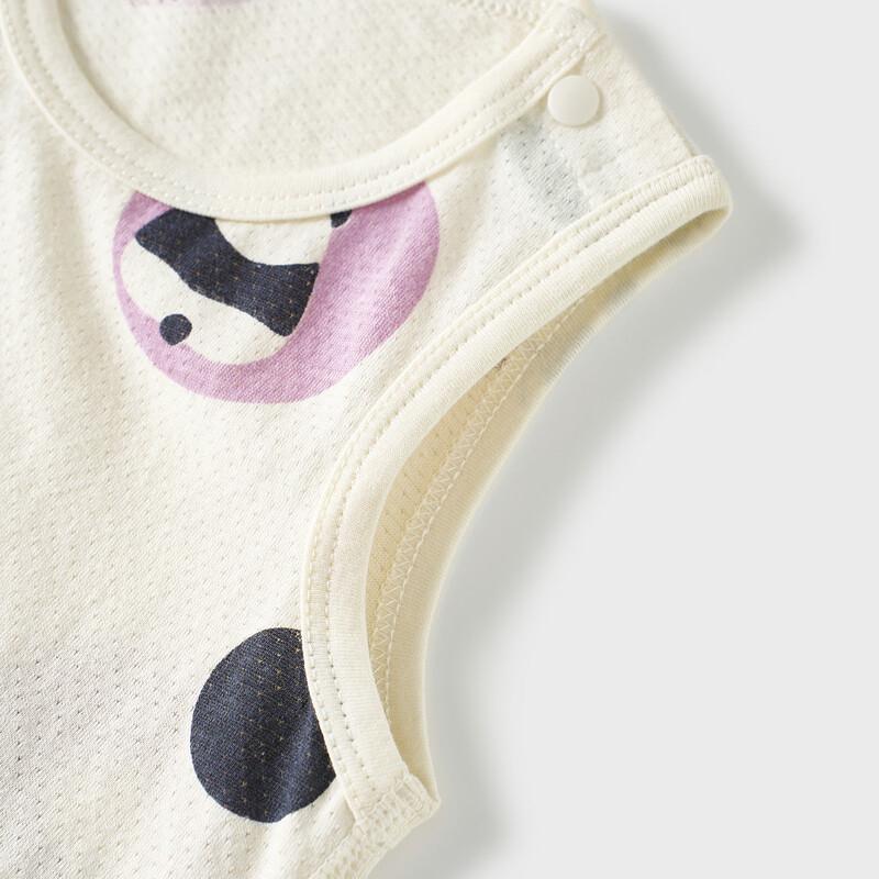 Tongtai Baby Sleeveless Jacquard Mesh Bodysuit