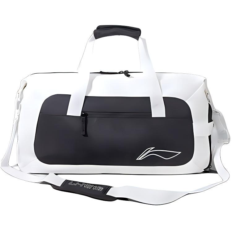 Li Ning Polyester Travel Bag Unisex Black White ABDU321-2