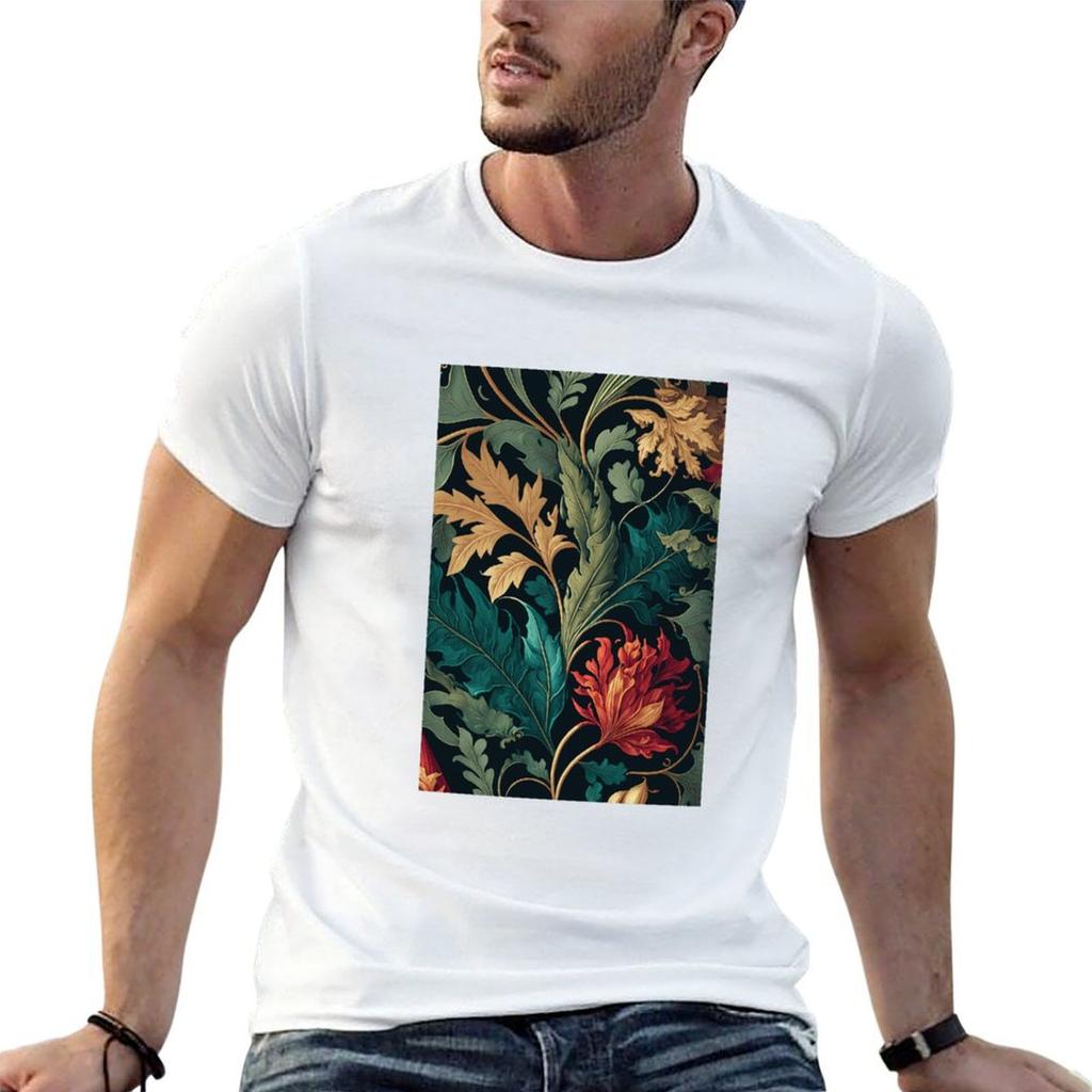 Bold Floral Garden Botanical Print TShirt Work Wear Lightweight Tee