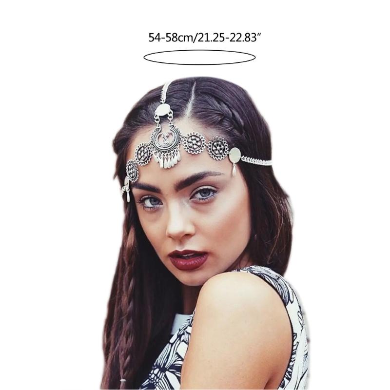 Heads Chain Jewelry Festival Prom Costume Hair Accessories Fashion Headbands Bohemian Headpieces for Bride Flower Girl
