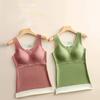 Chest Pad Thin Seamless Heating Slim Waistcoat Dralon Vest Women 's Underwear Thermal Camisoles