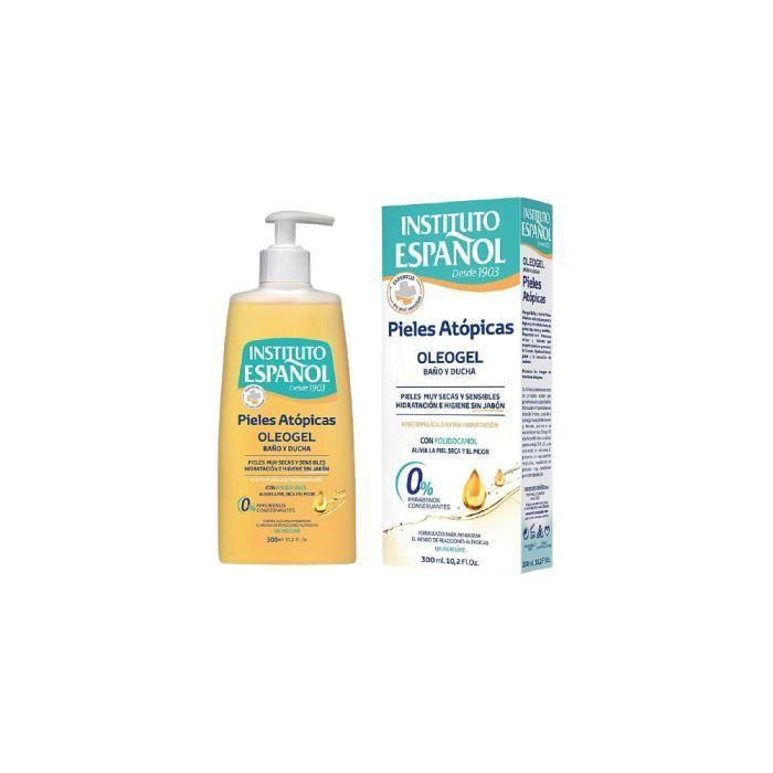Gel Hygiène Corporelle Instituto E - 300 Ml - Sans Parabène - Peaux Sèches - Texture Gel