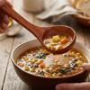 Solid Wood Soup Spoon Anti-scald Handle Porridge Scoop Heat Insulation Soup Utensil  Canteen
