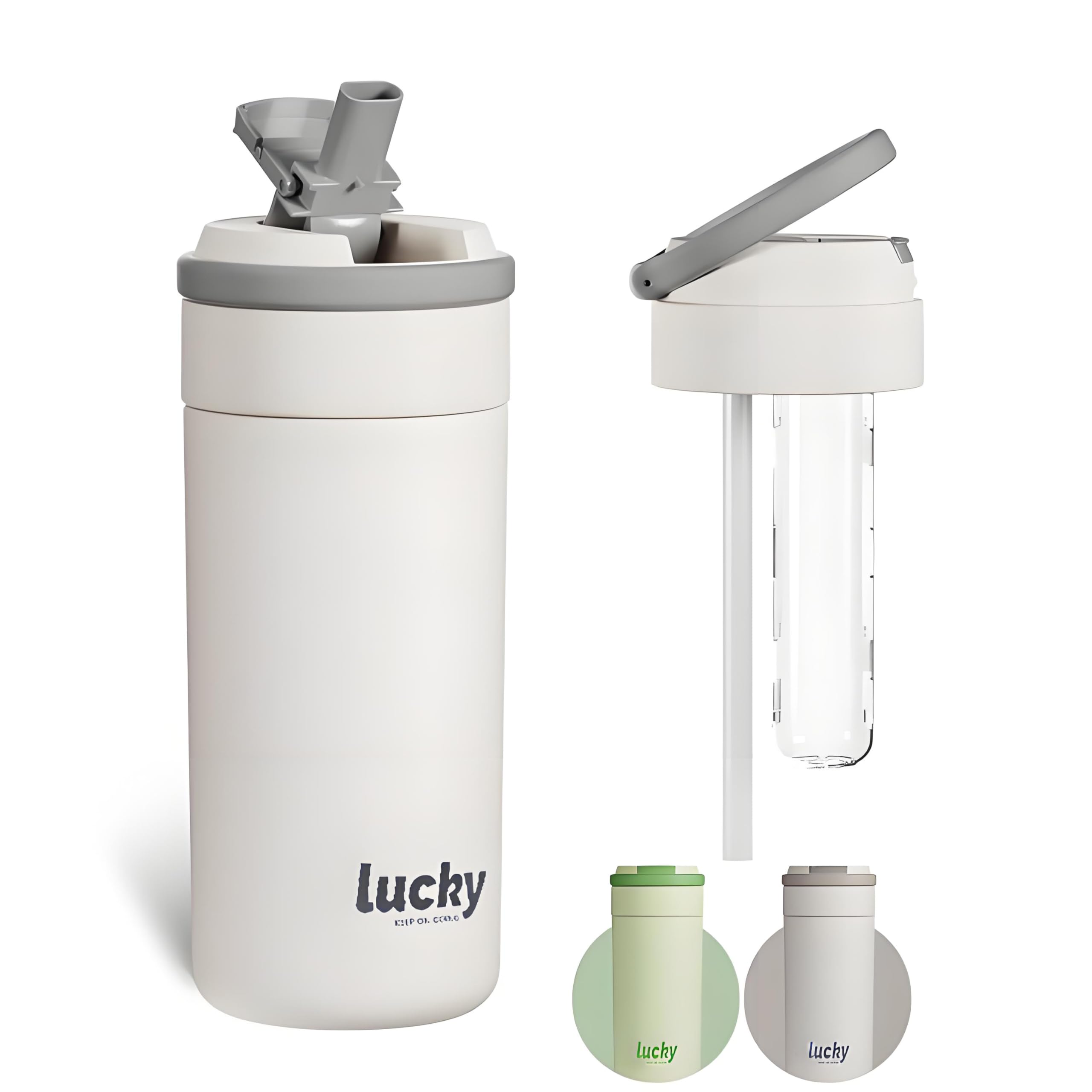 

MYEEDA 500ml Water Bottle with Straw, Made from Medical-Grade 316 Stainless Steel. Perfect for Kids, Elementary School Students, Girls, and Boys.