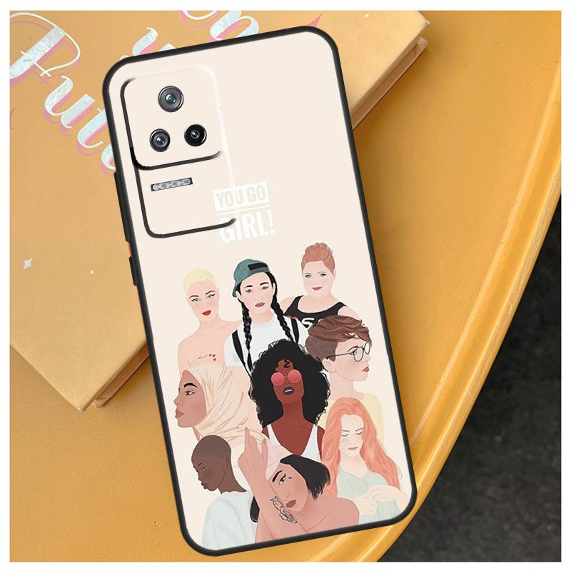 Feminist Girl Power Women For POCO F5 X5 Pro X3 Pro M4 M5s F3 X4 F4 GT Funda For Xiaomi 11T 12T 13 Pro 11 12 Lite  Case