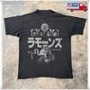 Ramones Japan Tour Grafik T-Shirt, Unisex Schwarzes T-Shirt, Größe S-5XL