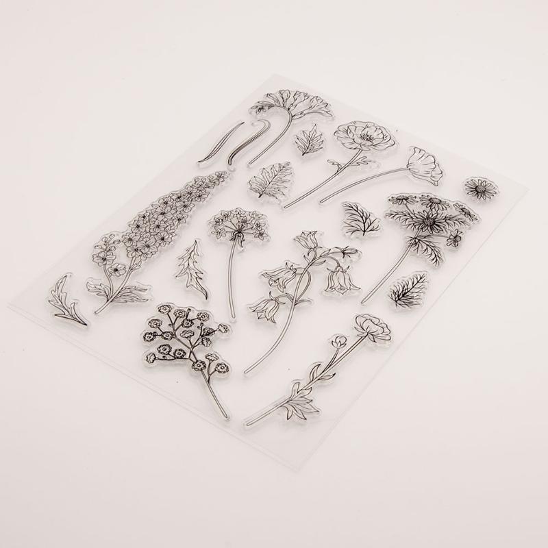Various Flowers Silicone Clear Seal Stamp DIY Scrapbooking Embossing Photo Album Decorative Paper Card Craft Stamps Top Sale