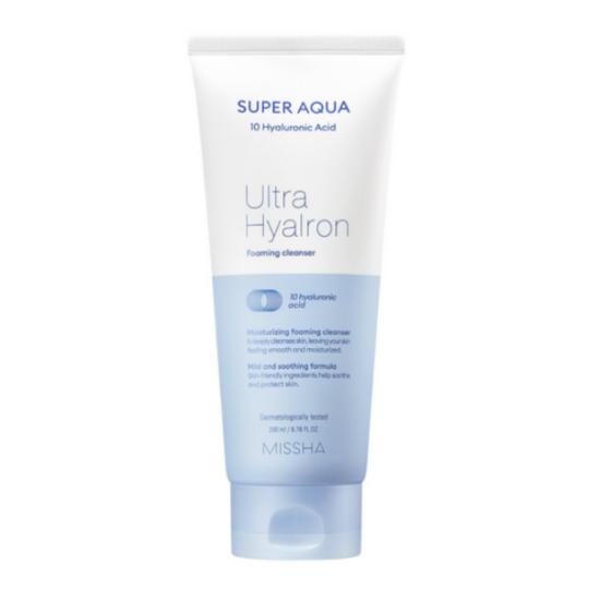 MISSHA Super Aqua Ultra Hyalron Foaming Cleanser Deep Hydration 200ml
