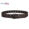 Double-pin Buckle Soft Cotton Double-row Hole Punk Style Personality Men and Women Decorative Wide Belt