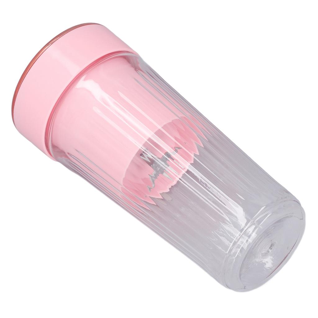 Electric Fruit Mixer Multi Functional Portable Cordless Mini 6 Blades Juicer Cup Blender Pink