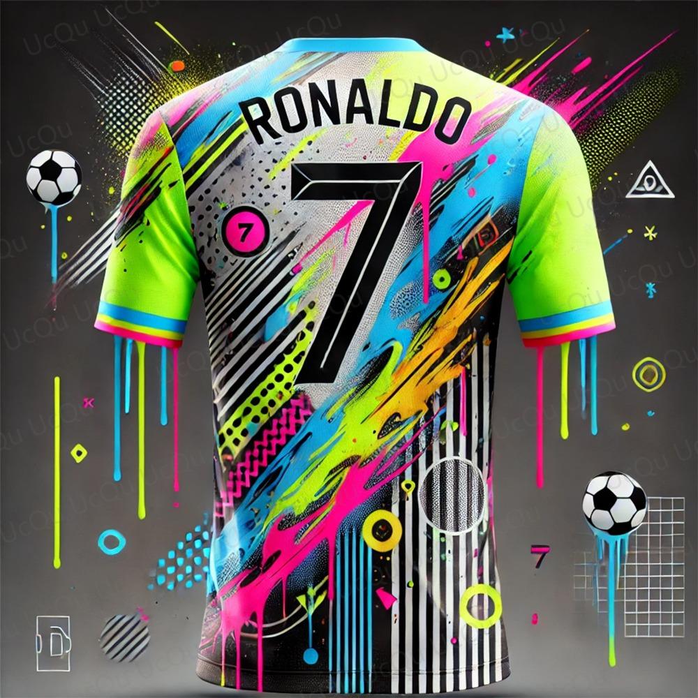 Street graffiti children's and adult soccer jerseys, summer T-shirts