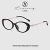 High-End Fashion Tortoise Shell Anti-Blue Light Presbyopia Glasses with Diamond-Studded Temples