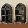 KX4B MultiLayer Wall Shelf French Quatrefoils Frame Precise Carveds Home Decors