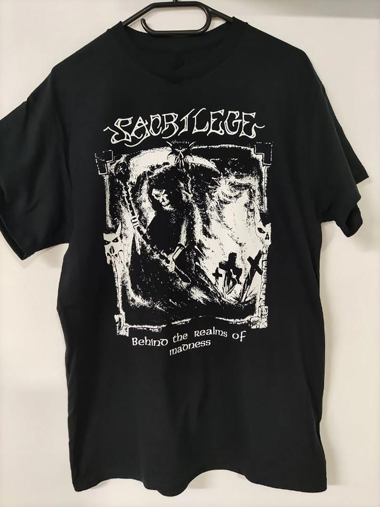 Sacrilege Band Behind the Realms of Madness Cotton Shirt Unisex Adult Unisex T-Shirt XXXL