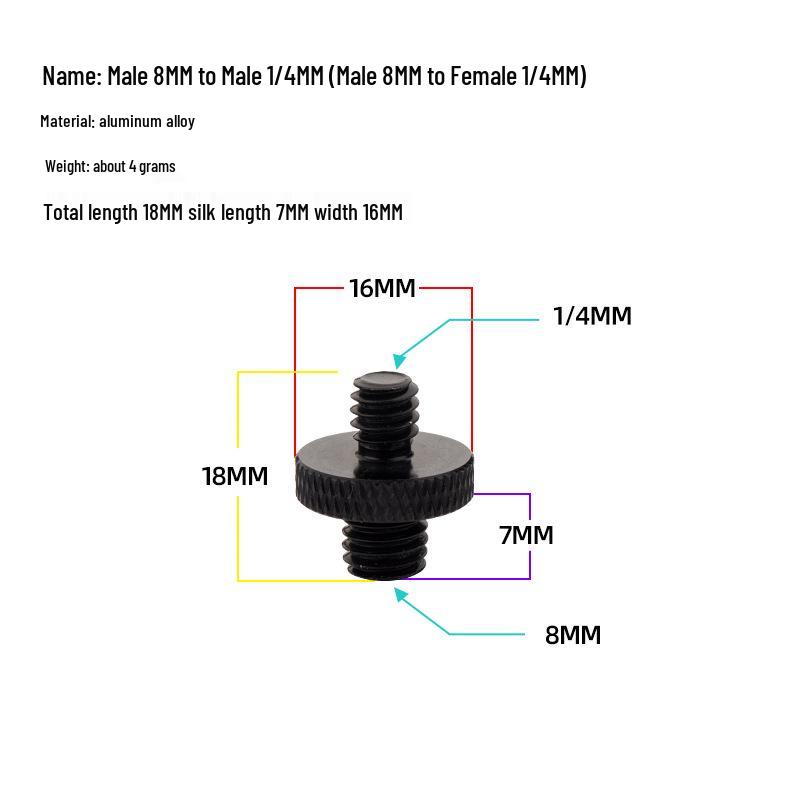 Edelstahl Kescheradapter: 6-8mm auf Imperial 12mm Reduzierstück