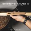 MEINL Stick & Brush Meinl Standard Hickory Drumsticks with Acorn Tip, 5A, SB101 (406 X 14.4mm)