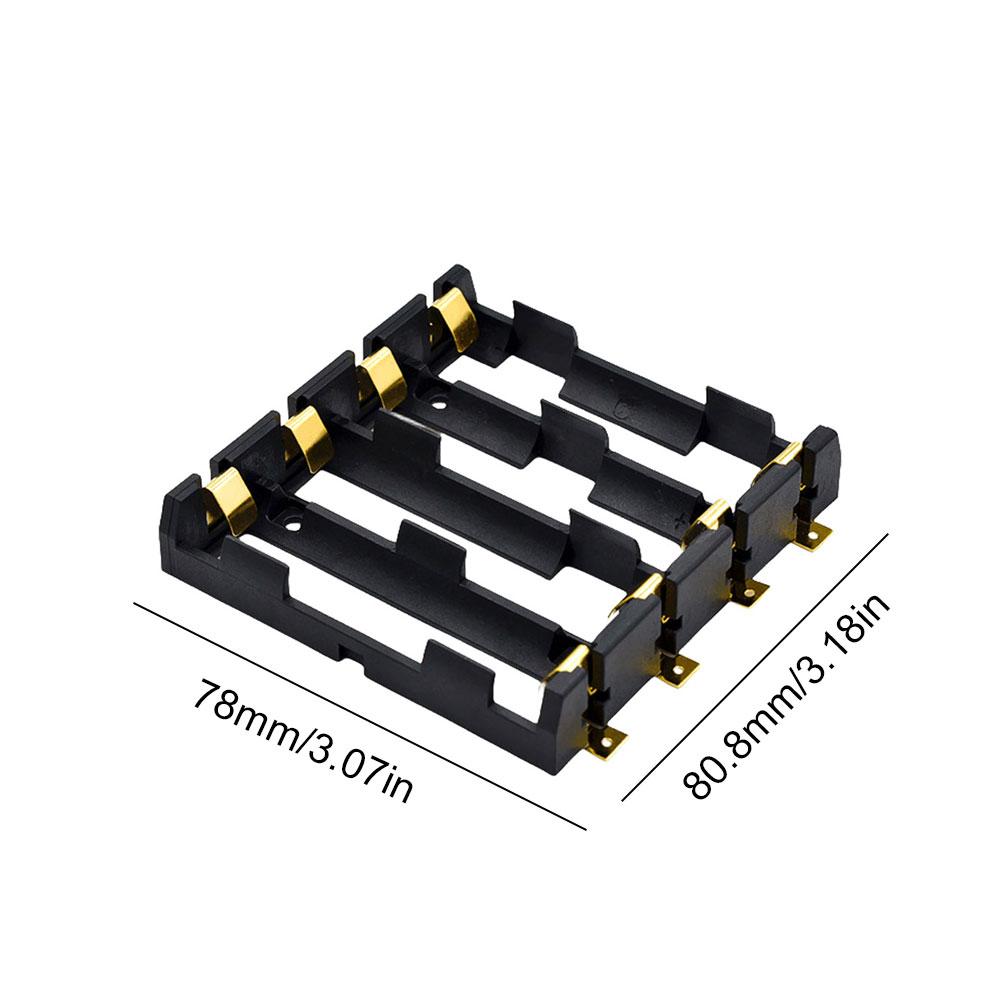 1-5 Stück 18650 SMT Batteriehalter 18650 SMD Batteriebox mit Bronzestiften Wiederaufladbarer Batteriehalter Clip Aufbewahrungskoffer Powerbank