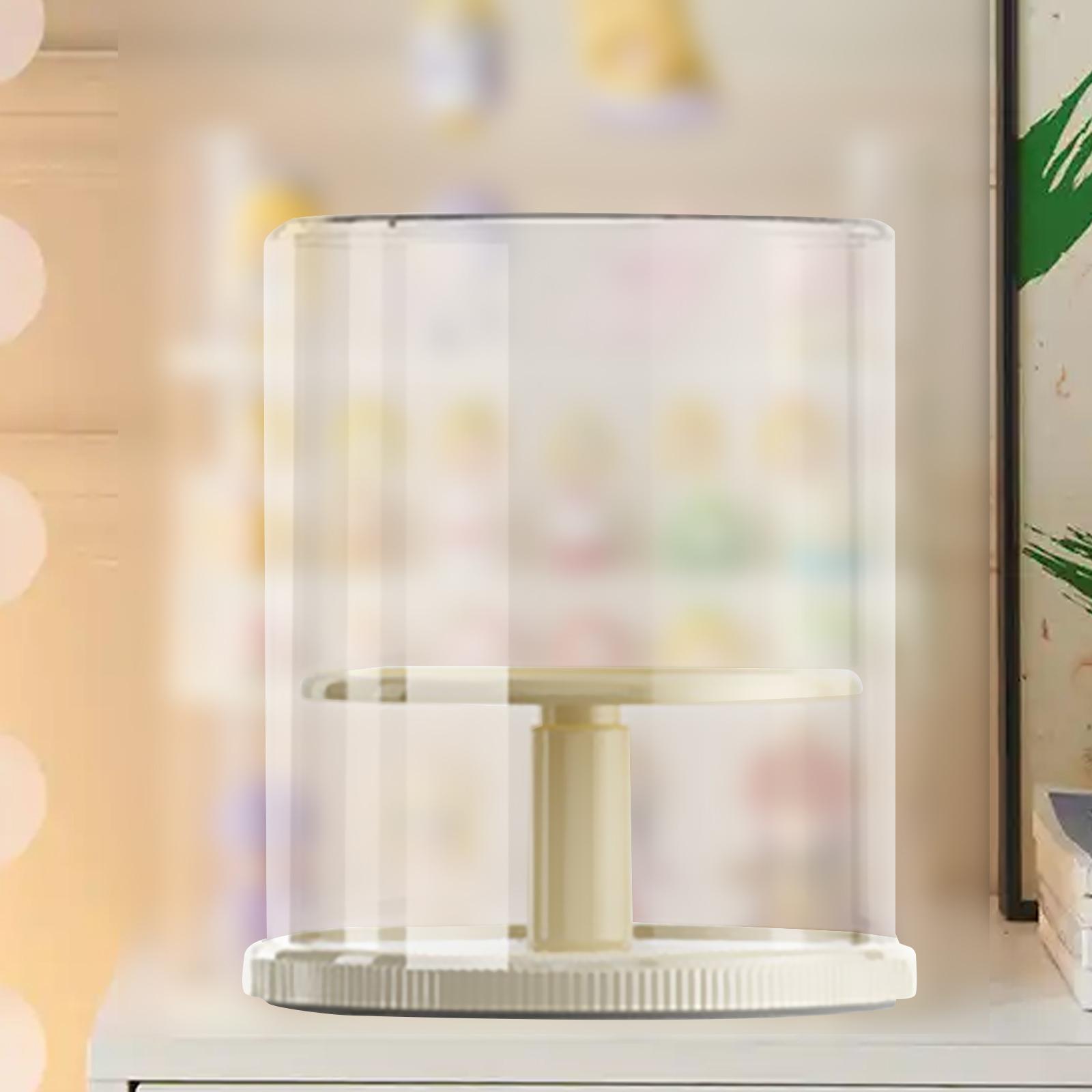 Clear Figure Display Case Figure Toys Storage Box Table Centerpiece 2 Layer жёлтый