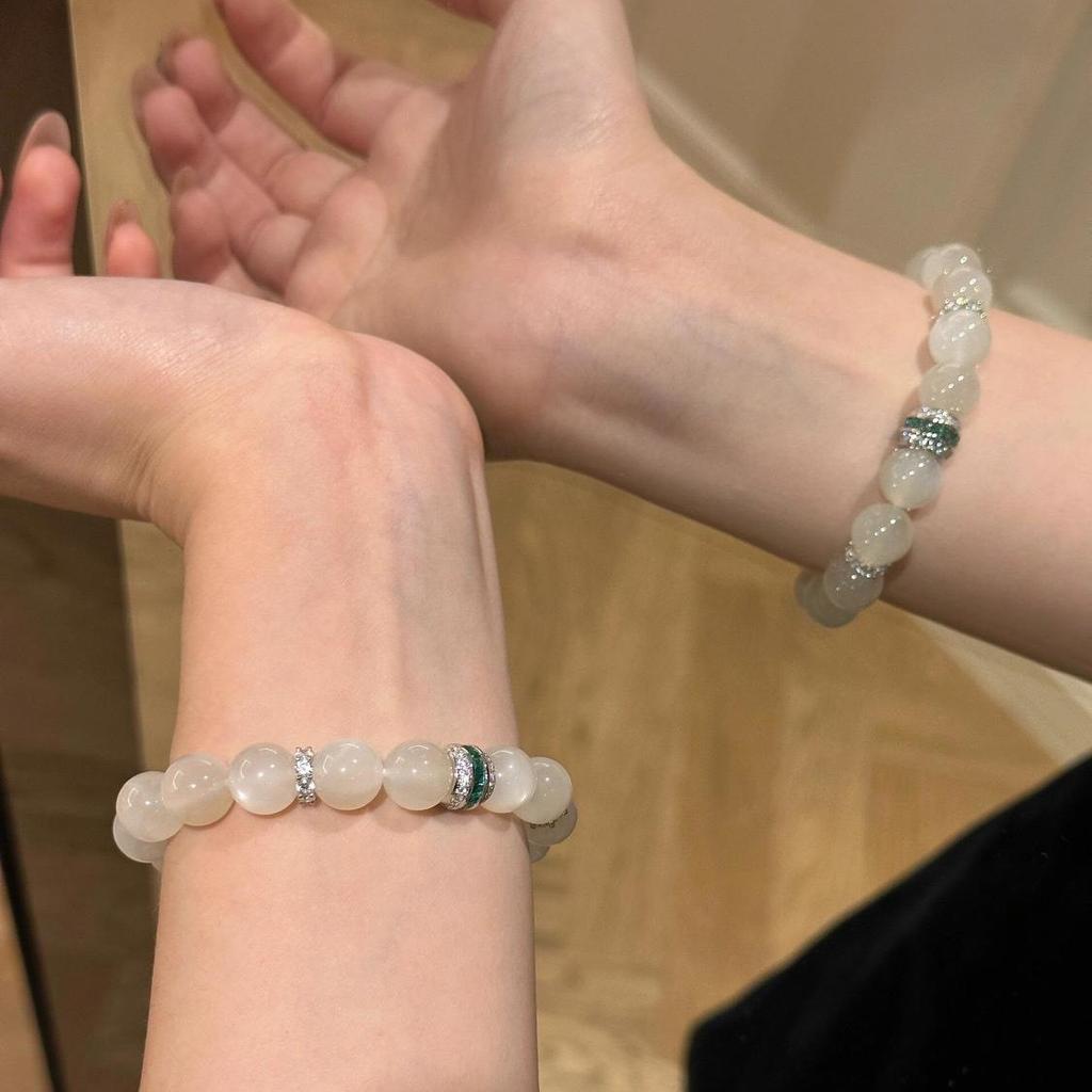New Chinese Lucky Moonstone Yu Bracelet Exquisite Temperament Versatile Premium Sense Guochao Cool Sense Bracelet Women's 2026
