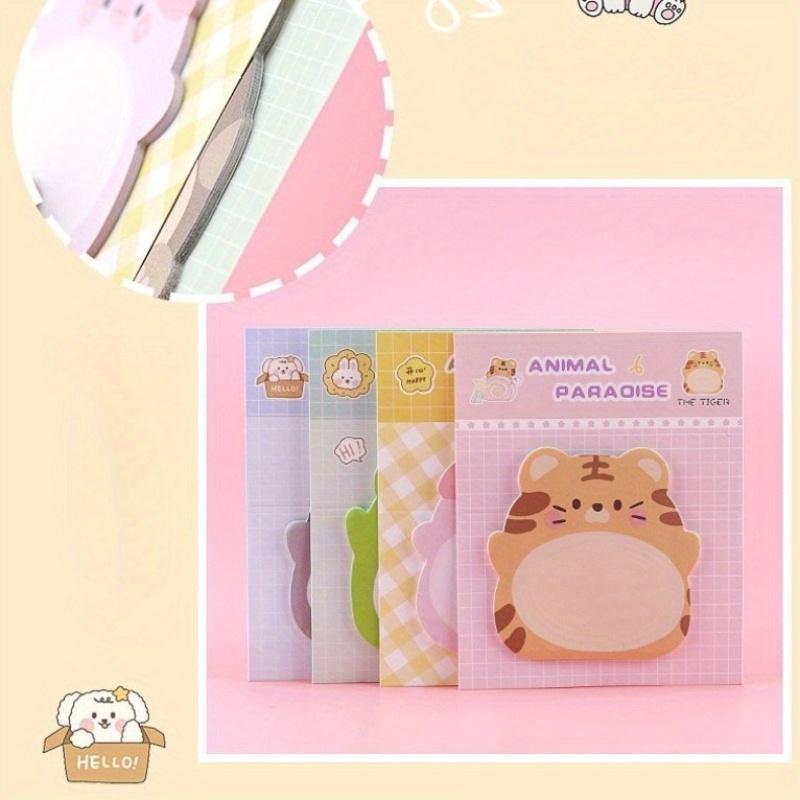 Cute Cartoon Animal Sticky Notes, Office Use, Creative Animal Standing Message Memo Sticky Notes, Teacher Classroom Prize Gift.