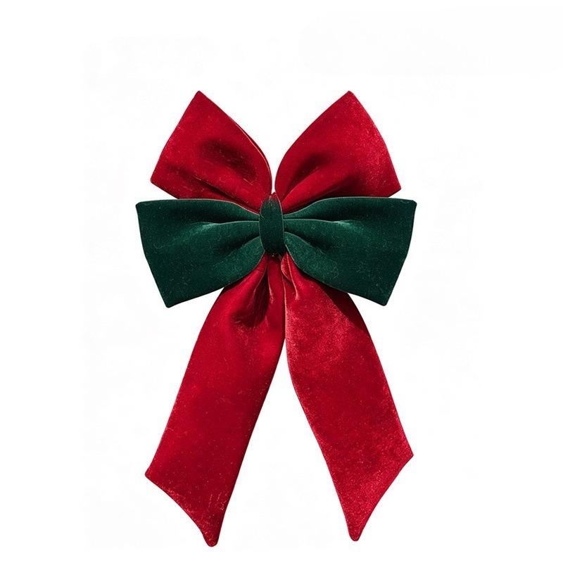 New velvet bow decoration Christmas three-dimensional pendant Christmas tree scene atmosphere layout