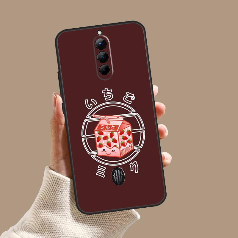 Cute Strawberry Milk Box Case For ZTE Nubia Red Magic 10S 9S 8S 8 9 10 11 Pro Plus 6 7 6S 7S Pro 5G 6R 10 Air Cover