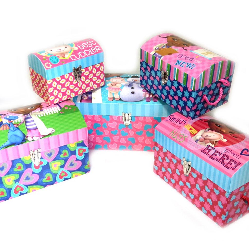 Docteur La Peluche [N0904] - Set mit 5 Kuppelkoffern 'Docteur La Peluche' rosa blau