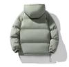 Men's Trendy Hooded Winter Puffer Jacket - Thick, Warm, Cotton Coat
