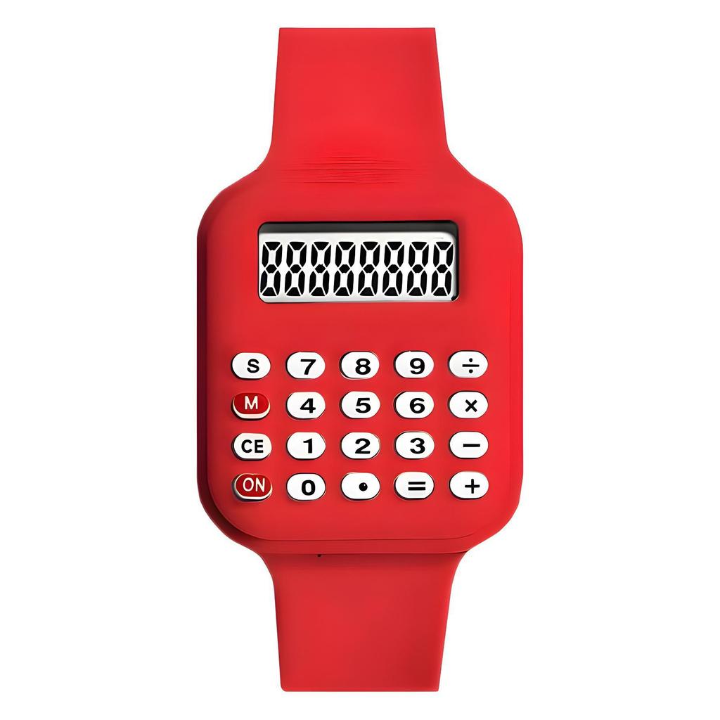 Multifunctioneel Mini Rekenmachine en Datum-Tijd Elektronisch Horloge voor Studenten en Kinderen